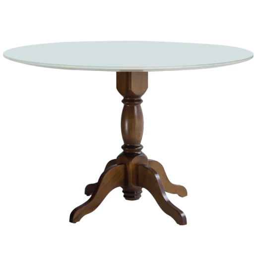 MESA ACTIVA 9029 REDONDA PINHAO 1300 C/VIDRIO 12207