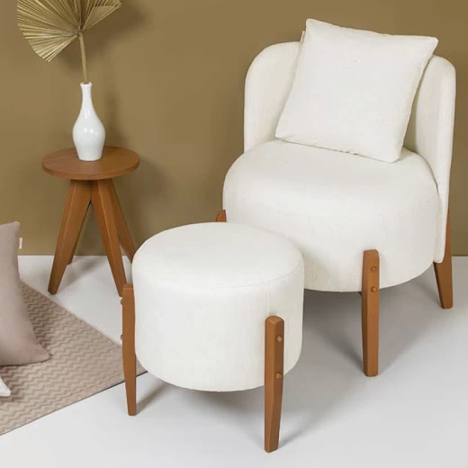 POLTRONA OCRE 491 MALAZA BOUCLE 96 C/ALMOHADA