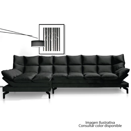 LIVING FB 35500 LUXOR NOBUC MARRON 2+1CH 3M