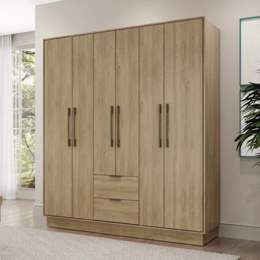 ROPERO CARRA 1138 6P2C NOCE