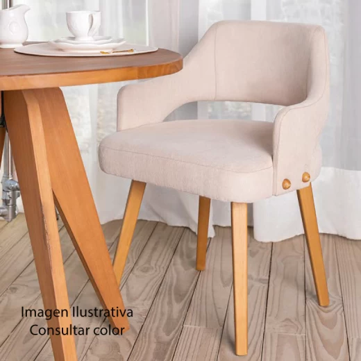 SILLA OCRE 617 FLORENZA 6UDS LINHO 78