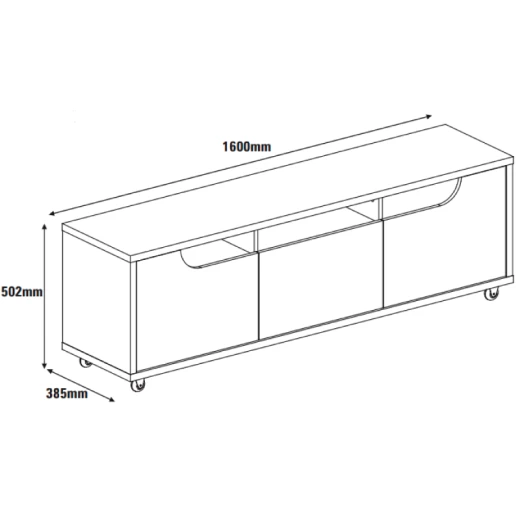 RACK CASA D 79126 JERSEY 1.60 CEDRO/BLANCO