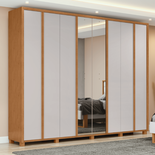 ROPERO LOPAS ERGON 8P C/ESP AMENDOA CLEAN/OFF WHITE