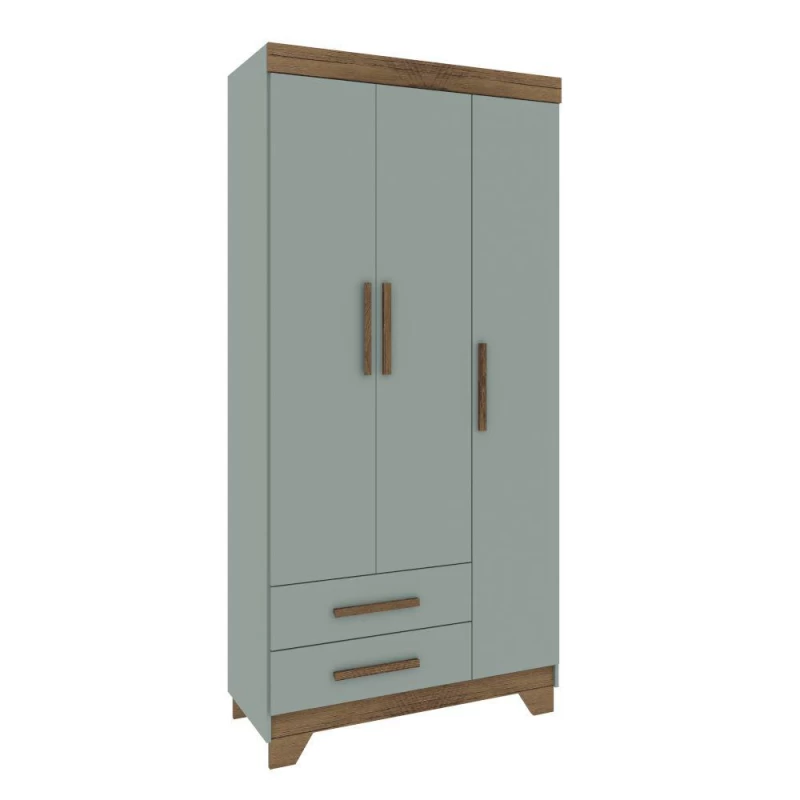 ROPERO RODIAL 76GR3260 VERDE RETRO/NATURE 3P