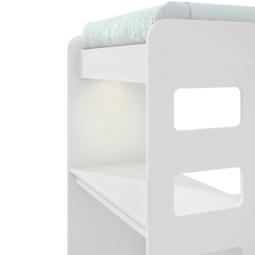 CAMA BELICHE LOPAS OLGA 0.90 C/LED BLANCO 5128