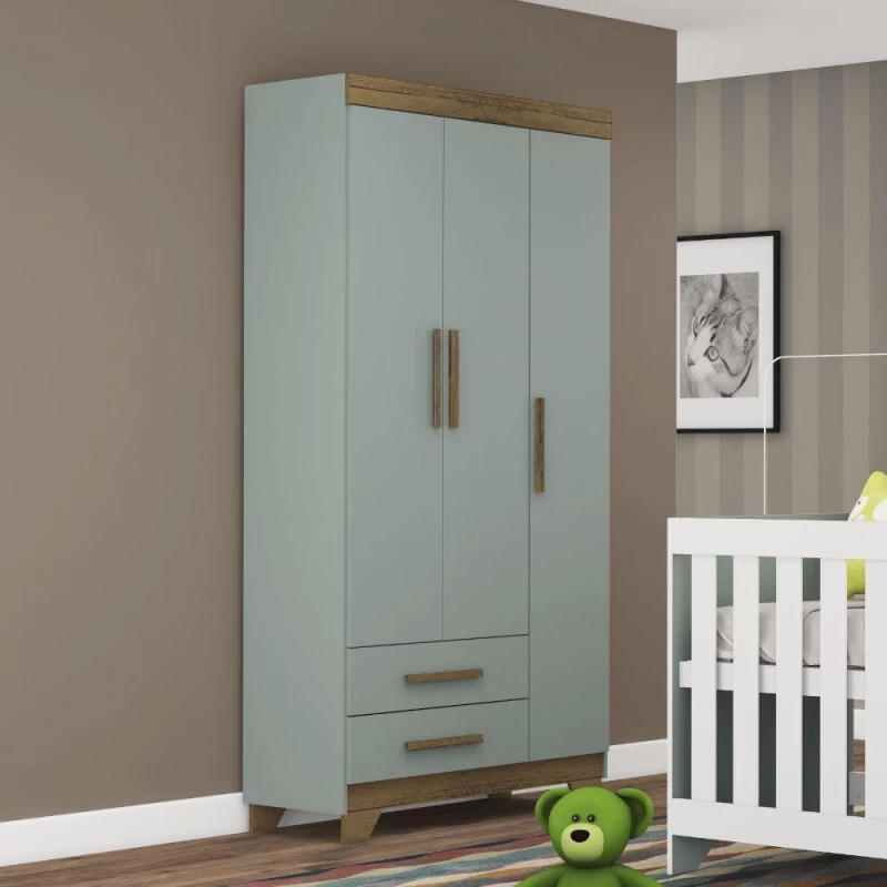 ROPERO RODIAL 76GR3260 VERDE RETRO/NATURE 3P