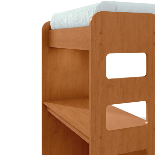 CAMA BELICHE LOPAS OLGA 0.90 C/LED AMENDOA CLEAN 512640