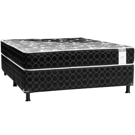 SOMIER SSPUMA RT POP PLUS 1.60 x 2.00 NEGRO