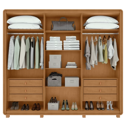 ROPERO LOPAS LOOP 6P AMENDOA CLEAN/OFF WHITE