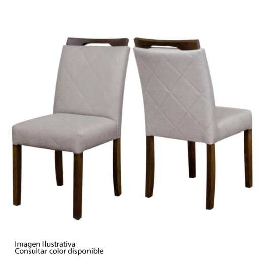 SILLA AGILE ANA 8 UDS CARVALHO /TEC 415-C 7744