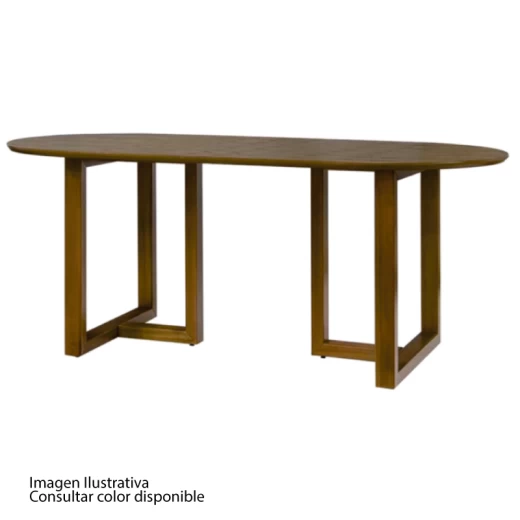 MESA AGILE MALI 3519V 1800X900 CARVALHO/NEGRO LIGHT