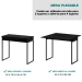 MESA PLEGABLE CARRA 1590 2 TAB. NEGRO