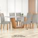 JGO LOPAS MESA 1.70 6 SILLAS APOGEU AME/OFF T368