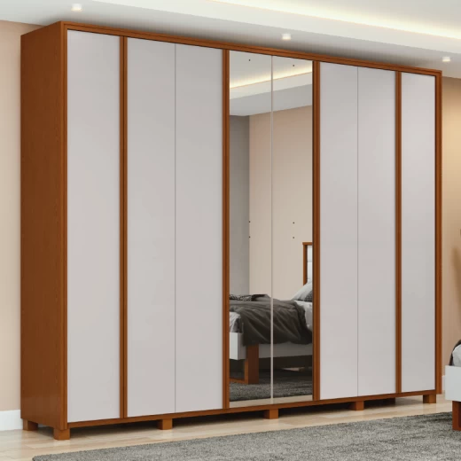 ROPERO LOPAS ERGON 8P C/ESP FRASSINO/OFF WHITE