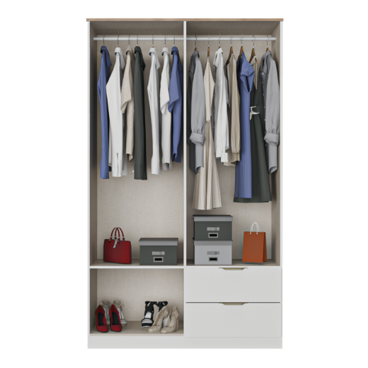 ROPERO CARRA 1187 4P2C BLANCO