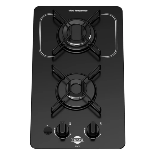 ANAFE TOKYO GASCHEFF2 2H VIDRIO TEMPLADO T3671