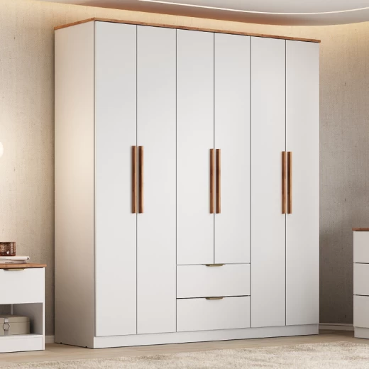 ROPERO CARRA 1186 6P2C BLANCO