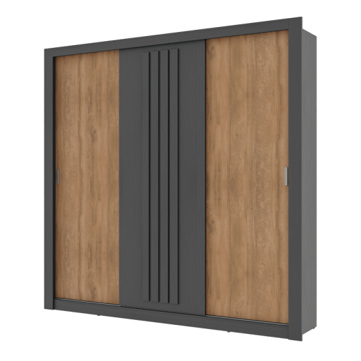 ROPERO CARRA 1183 NEGRO C/FREIJO