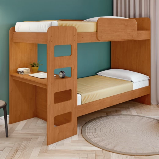 CAMA BELICHE LOPAS OLGA 0.90 C/LED AMENDOA CLEAN 512640