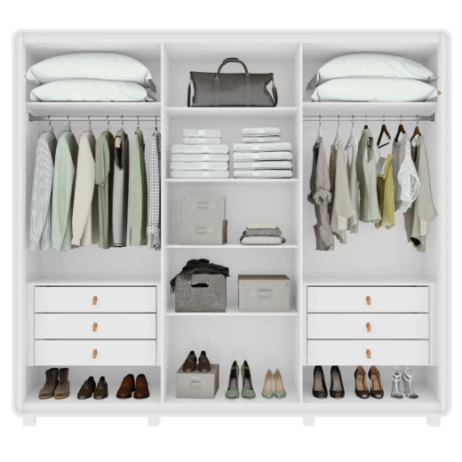 ROPERO LOPAS LOOP 6P BLANCO