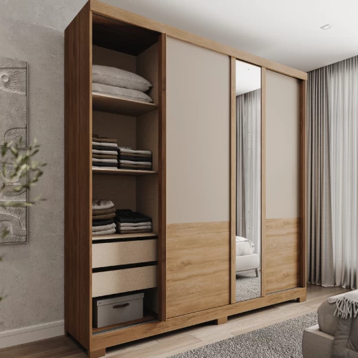 ROPERO CARRA 1179 FREIJO AVELLANA C/ESPEJO