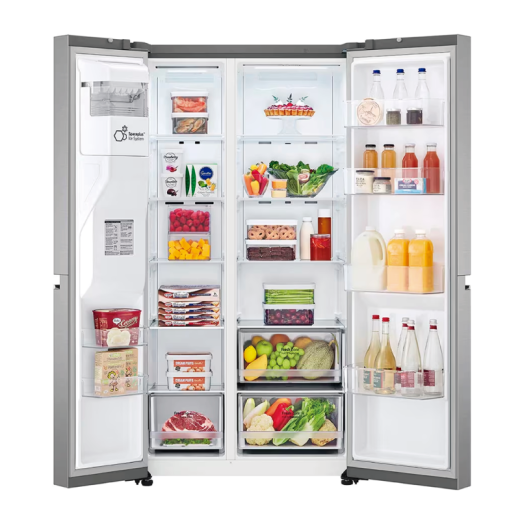 HELADERA LG SBS GS66SPP C/DISPENSER 637 LITROS INOXIDAB