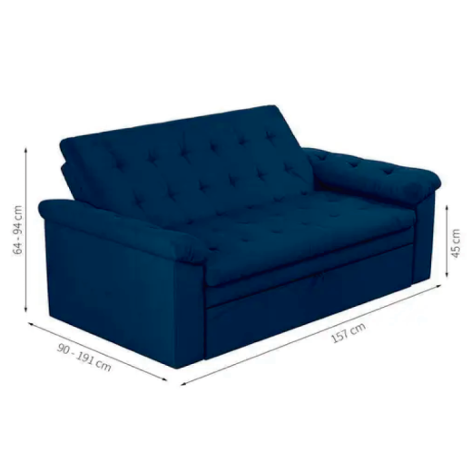 SOFACAMA MX ROXANE TEL 403 AZUL