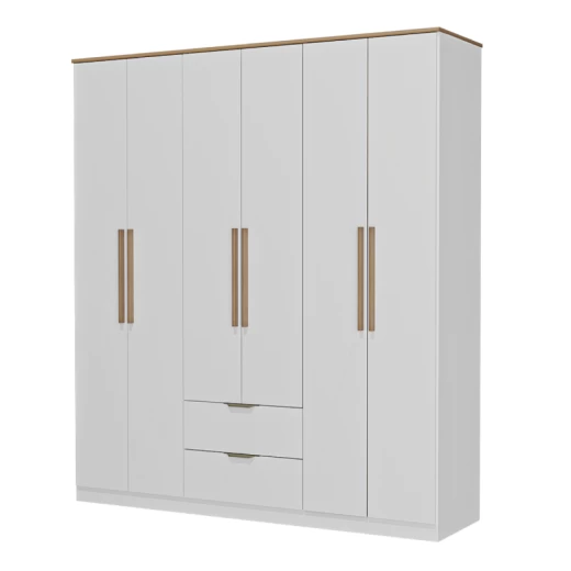 ROPERO CARRA 1186 6P2C BLANCO