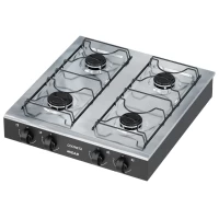 COCINA MIDAS DE MESA 4 HORNALLAS A GAS NEGRA