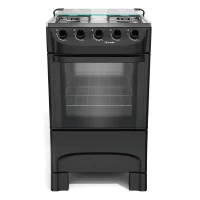 COCINA MUELLER MODERATTO MFI4BA 4H. NEGRO C/TAPA