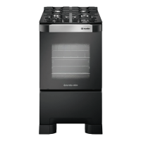 COCINA MUELLER DECORATO VETRO 4B NEGRO  C/ENCENDIDO