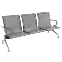 SILLA DE ESPERA BLUME BLMB03 3 LUGARES CROMADA