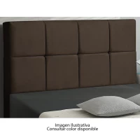 CABECERA EMMA ROMA 140X126X12 T.SD MARRON