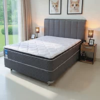 SOMIER KOALA PREMIUM PLUS 160X200 + CABECERA PT GRIS