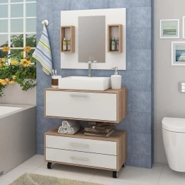 GABINETE FELLICCI GB01 P/BAÑO CARV/BRA