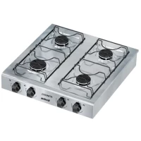 COCINA MIDAS DE MESA 4 HORNALLAS A GAS INOX