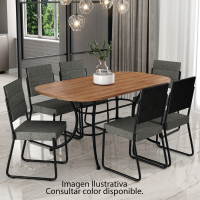JGO DE COMEDOR CARRA 1547 6S 1736 NEGRO