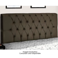 CAB. EMMA VENEZA 140X126X15 T.CUERINA MARRON