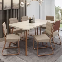 JGO DE COMEDOR CARRA ALMERIA 1597 6S 1736 CUER CAR/ROSE