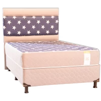 SOMIER SSPUMA RT POPTEEN 1.20 X1.90 GRIS C/CABECERA