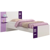 CAMA  LOPAS SOLTERO SONATA BLANCO/LILA/UVA