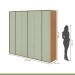ROPERO LOPAS LOOP 6P AMENDOA CLEAN/VERDE
